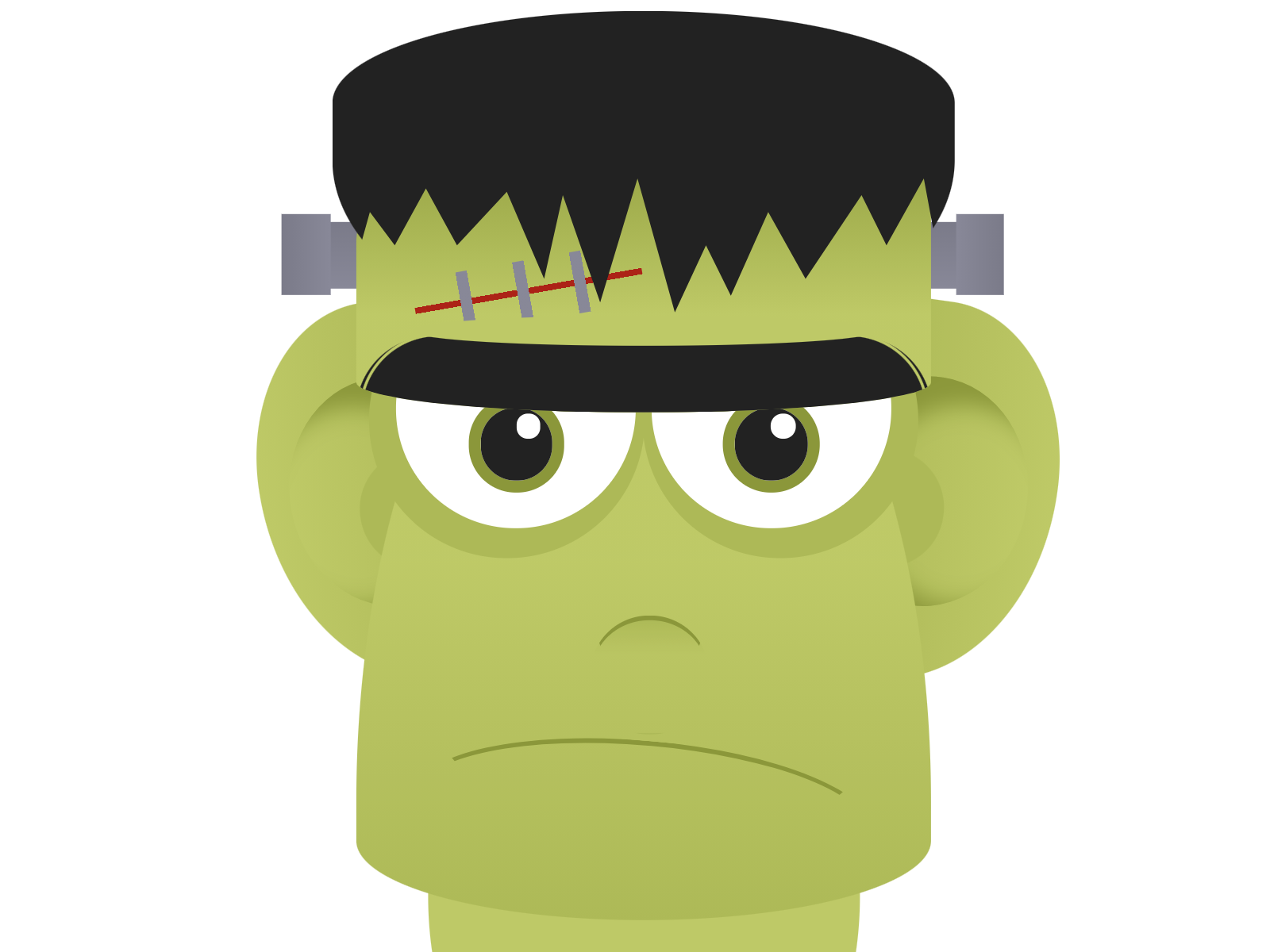Cartoon of the Frankenstein's monster